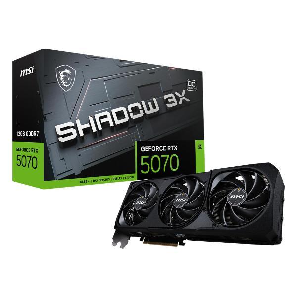 Видеокарта MSI RTX5070 SHADOW 3X OC 12GB GDDR7 192bit 3xDP HDMI