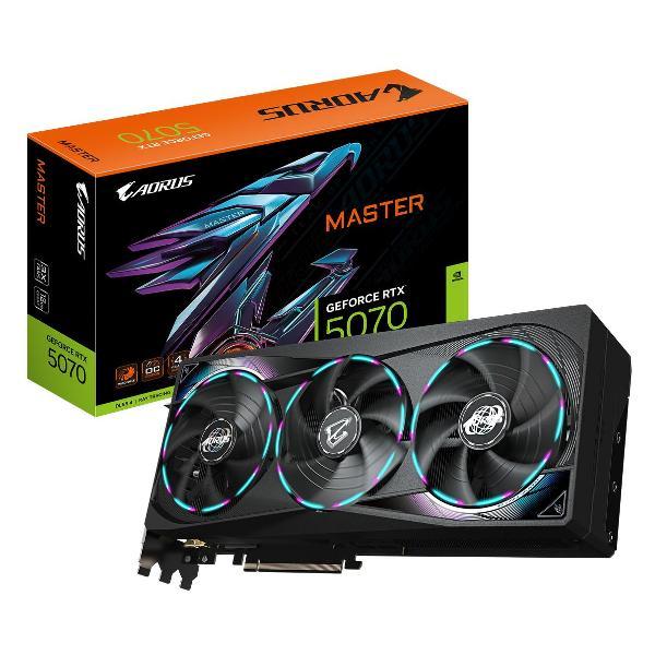 Видеокарта GIGABYTE RTX5070 MASTER 12GB GDDR7 192bit 3xDP HDMI 3FAN R