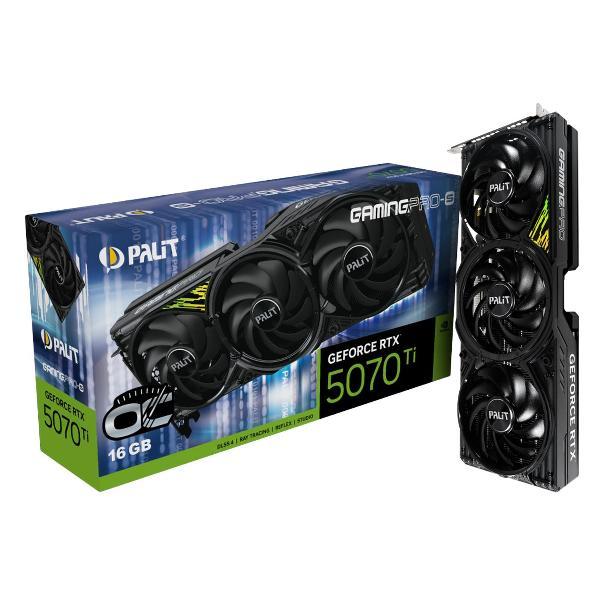 Видеокарта Palit RTX5070Ti GAMINGPRO-S OC 16GB GDDR7 256bit 3xDP H