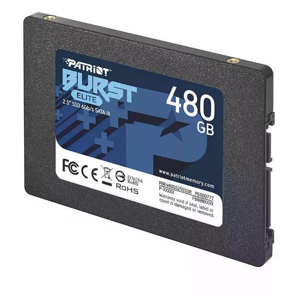 Внутренний диск SSD Patriot SATA-III 480GB PBE480GS25SSDR Burst Elite 2.5"
