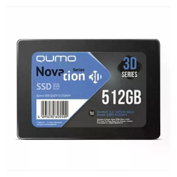 Внутренний диск SSD Qumo 512 Гб Novation Q3DT-512GAEN фото