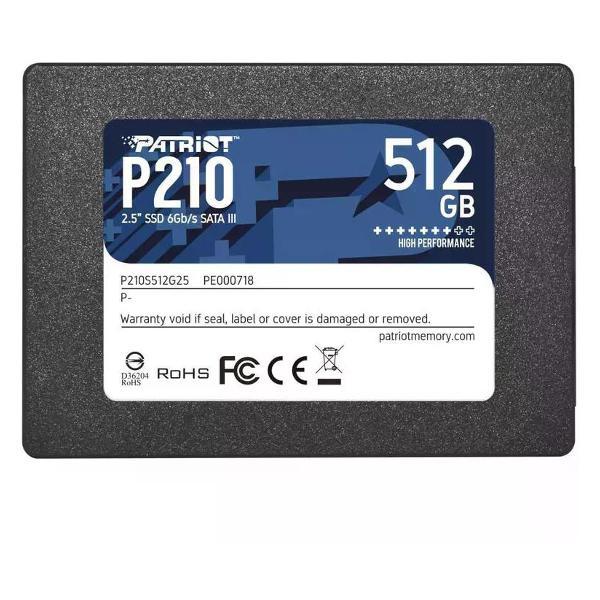 Внутренний диск SSD Patriot SATA-III 512GB P210S512G25 P210 2.5"