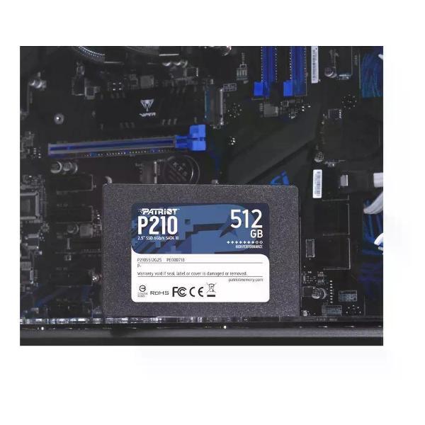 Внутренний диск SSD Patriot SATA-III 512GB P210S512G25 P210 2.5"