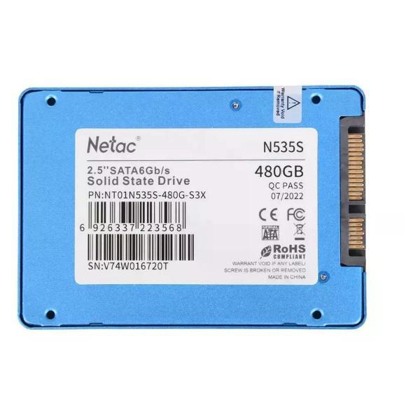 Внутренний диск SSD Netac SATA-III 480GB NT01N535S-480G-S3X N535S 2.5"