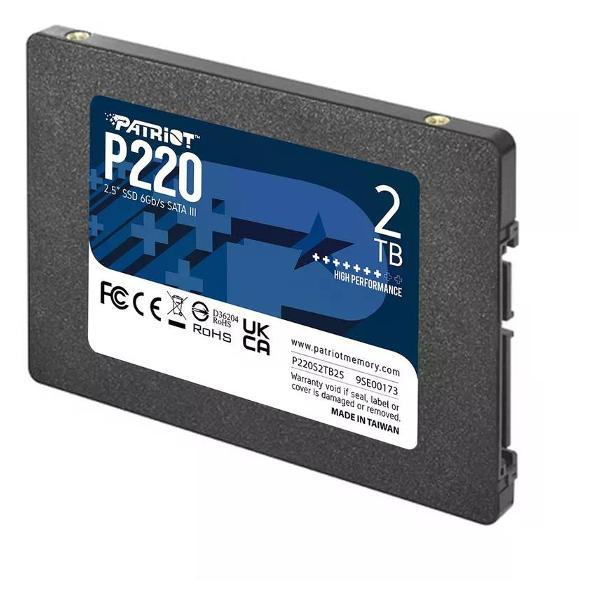 Внутренний диск SSD Patriot SATA-III 2TB P220S2TB25 P220 2.5"