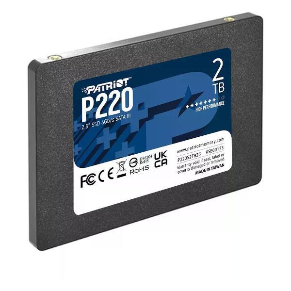 Внутренний диск SSD Patriot SATA-III 2TB P220S2TB25 P220 2.5"