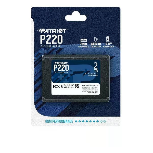 Внутренний диск SSD Patriot SATA-III 2TB P220S2TB25 P220 2.5"