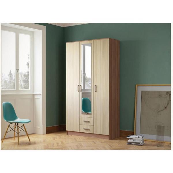 Шкаф распашной ЭРА трёхдверный для одежды, распашной, ясень / (Ясень шимо)