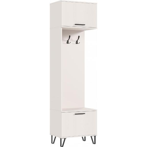 Шкаф распашной МИФ Мебель с вешалками для прихожей, современный, из МДФ, (Кашемир, Кашемир)