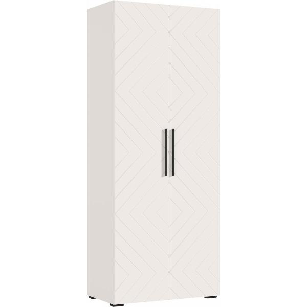 Шкаф распашной МИФ Мебель 2-х ств. 900, с фрезеровкой, современный, кашемир (фасад МДФ)