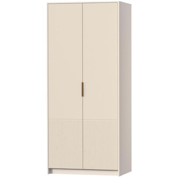 Шкаф распашной Диал 2-х створчатый в современном стиле, Кашемир/Тирамису матовый