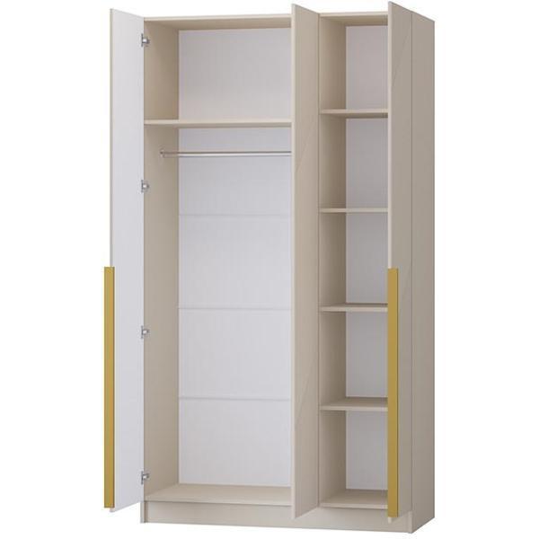 Шкаф распашной Регион 58 1.2 в современном стиле, с фасадами МДФ, Кашемир