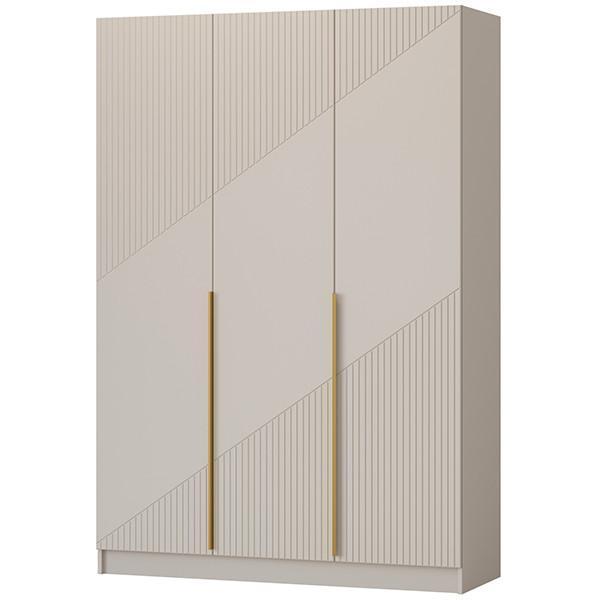 Шкаф распашной Регион 58 1.5 в современном стиле, с фасадами МДФ, Кашемир