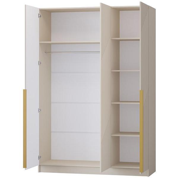 Шкаф распашной Регион 58 1.5 в современном стиле, с фасадами МДФ, Кашемир