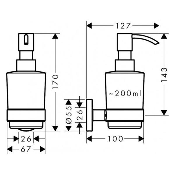 Жидкое мыло Hansgrohe 41714000