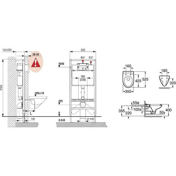 Система инсталляций и смыва Roca Victoria