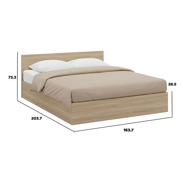 Кровать ЛАЙТ КР 1600х2000 Дуб сонома