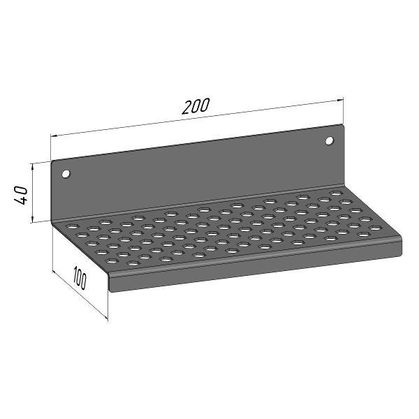 Полка книжная Parallax 521WN100040200-PRF