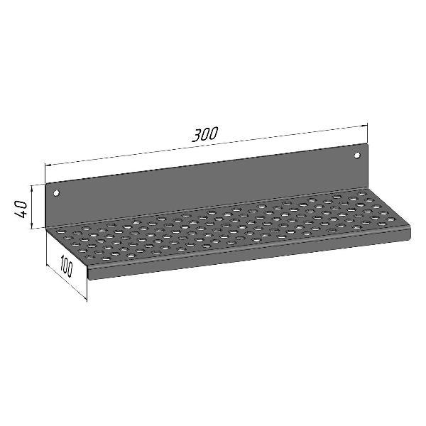 Полка книжная Parallax 521WN100040300-PRF