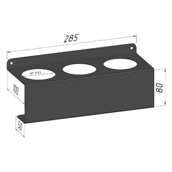 Полка книжная Parallax 522BX100080285-BAL