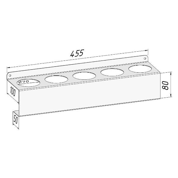 Полка книжная Parallax 522WN100080455-BAL
