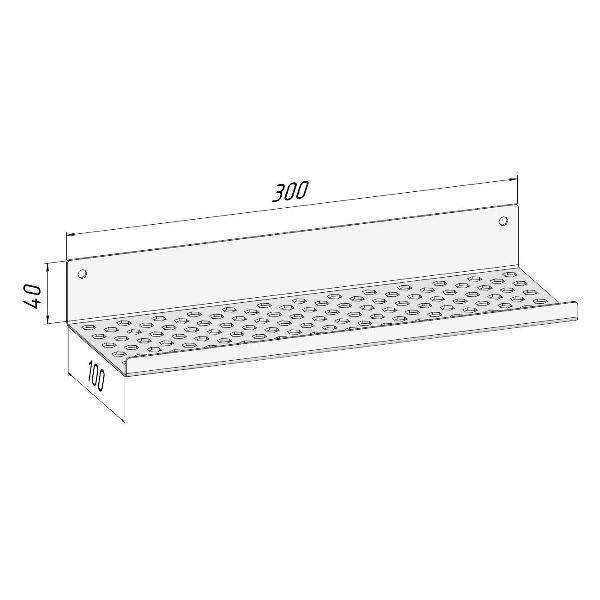 Полка книжная Parallax 531WN100040300-PRF