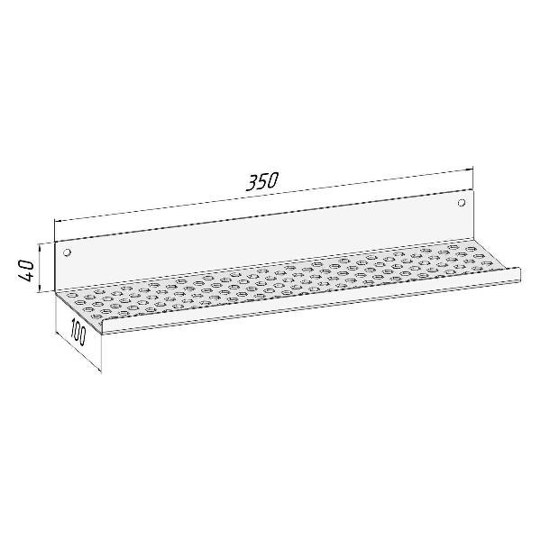 Полка книжная Parallax 531WN100040350-PRF