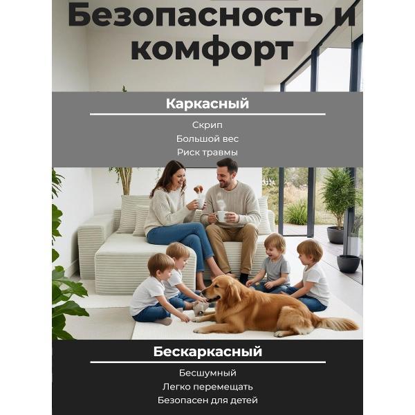 Диван бескаркасный BOXSOFA S033R белый