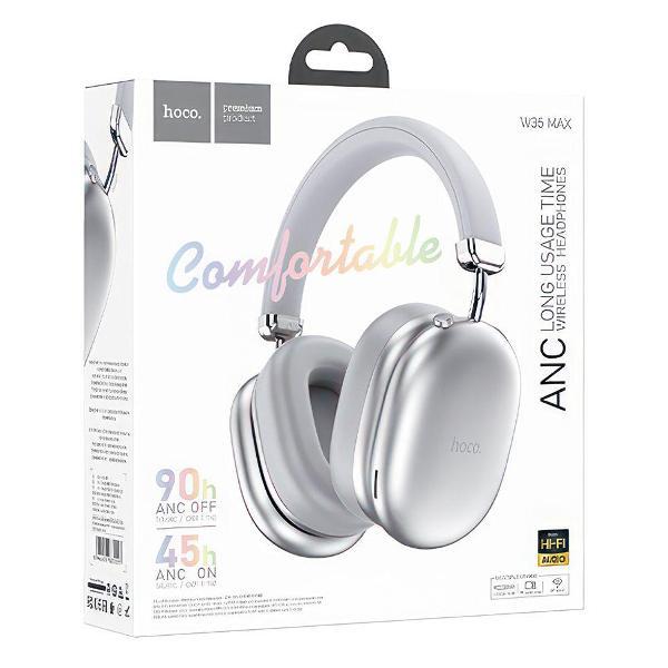 Bluetooth гарнитура Hoco W35 Max Auspicious серебристые