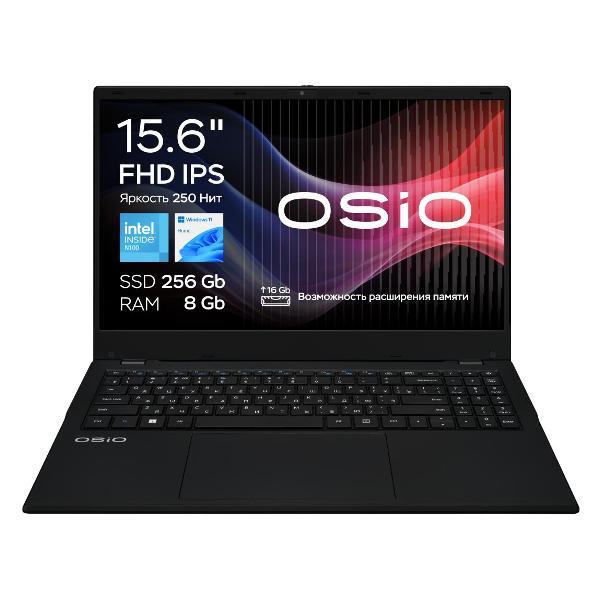 Ноутбук OSiO BaseLine B150i-004b/N100/8/256/W11H/Black