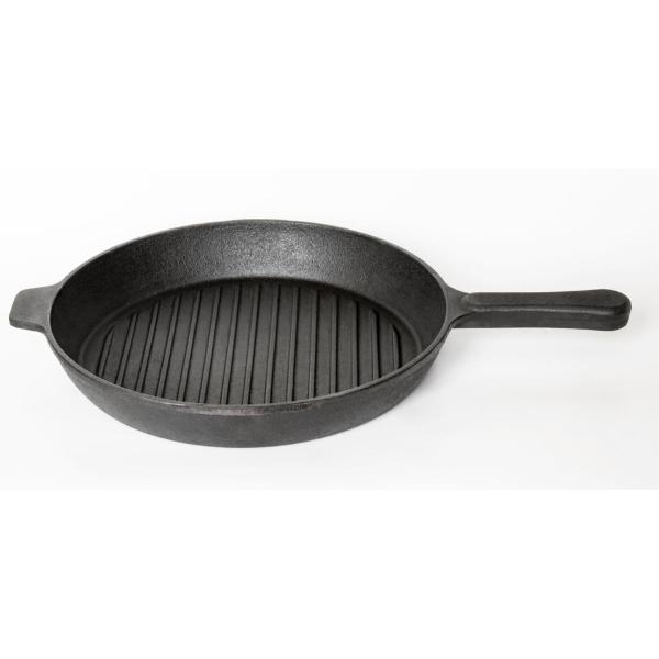 Сковорода Davr Metall гриль чугунная 280х40 мм (круглая)