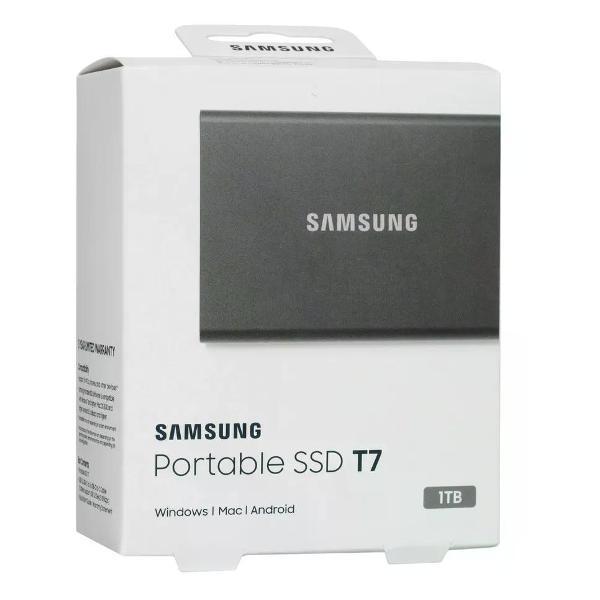 Внешний диск SSD SAMSUNG T7 1 Тб MU-PC1T0T/WW Type-C