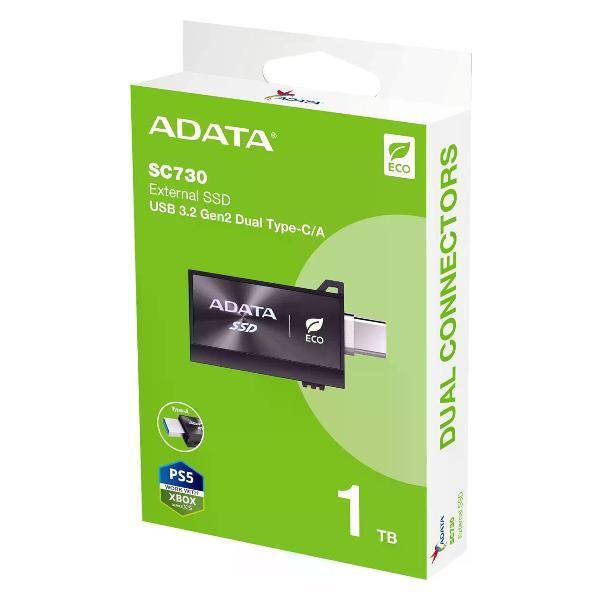 Внешний диск SSD &nbsp;A-DATA USB3.2 Gen2 1TB SC730-1T-CACTI