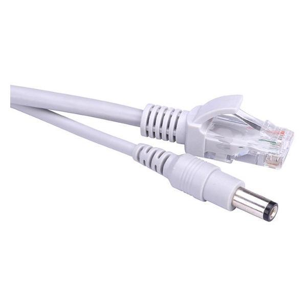 Удлинитель питания камеры видеонаблюдения AMPERATOR Ethernet, штекер RJ-45 4 жилы, штекер гнездо DC 5.5*2.5 10 метров