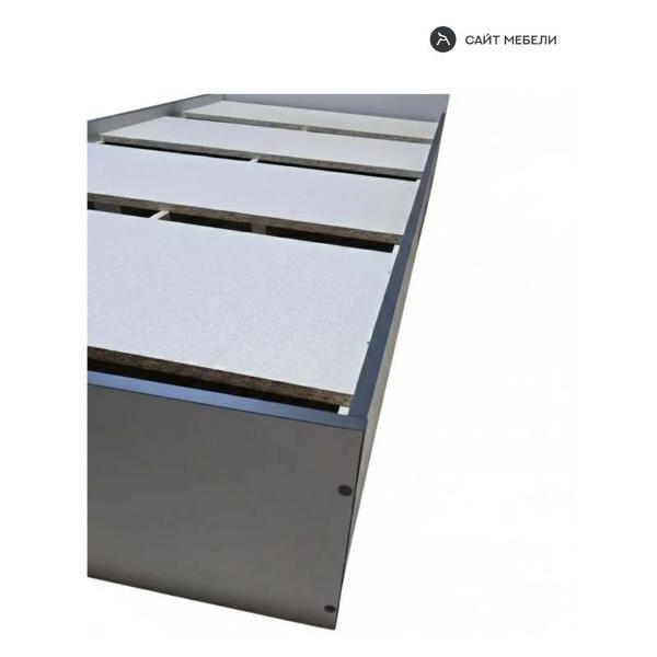 Кровать СМ КР 1400х200 серый/графит