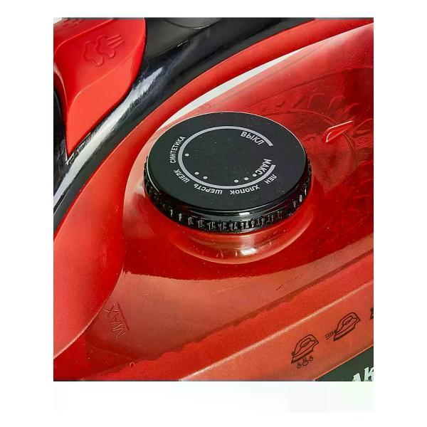 Утюг Аксинья КС-3004 черный красный