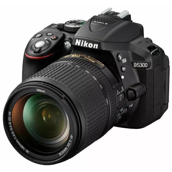 Фотоаппарат зеркальный Nikon D5300 Kit AF-S DX NIKKOR 18-140mm f/3.5-5.6 VR, черный фото