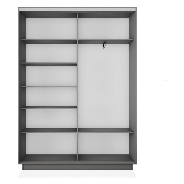 Шкаф-купе Е1 1,6 Экспресс 2-х дверный 160х220х45 ЛДСП/Зеркало