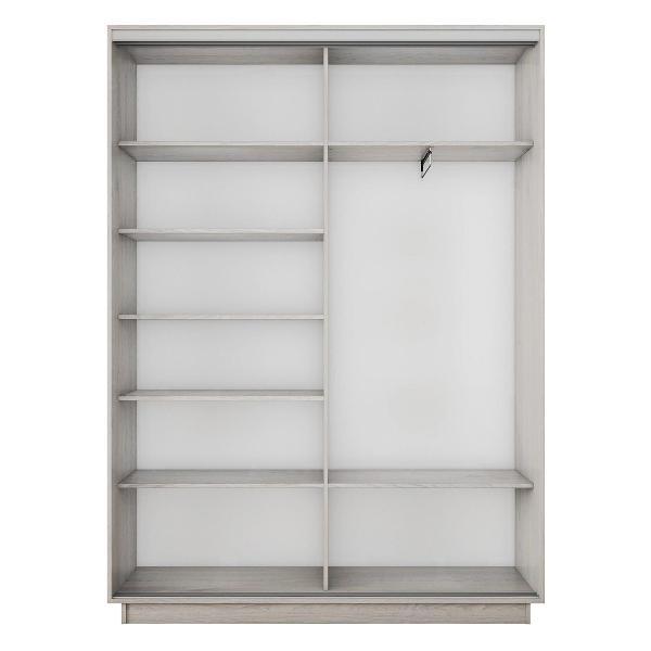 Шкаф-купе Е1 1,6 Экспресс 2-х дверный 160х240х45 ЛДСП/Зеркало