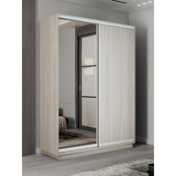 Шкаф-купе Е1 1,6 Экспресс 2-х дверный 160х220х45 ЛДСП/Зеркало