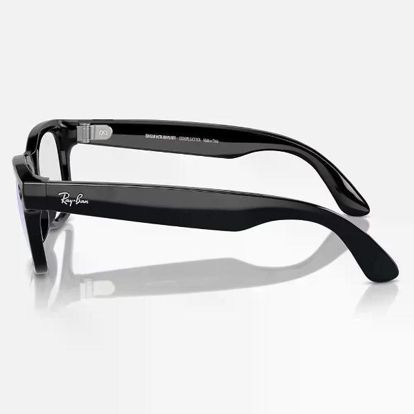 Смарт очки Ray Ban Wayfarer RW4008 (Shiny Black/ Clear)