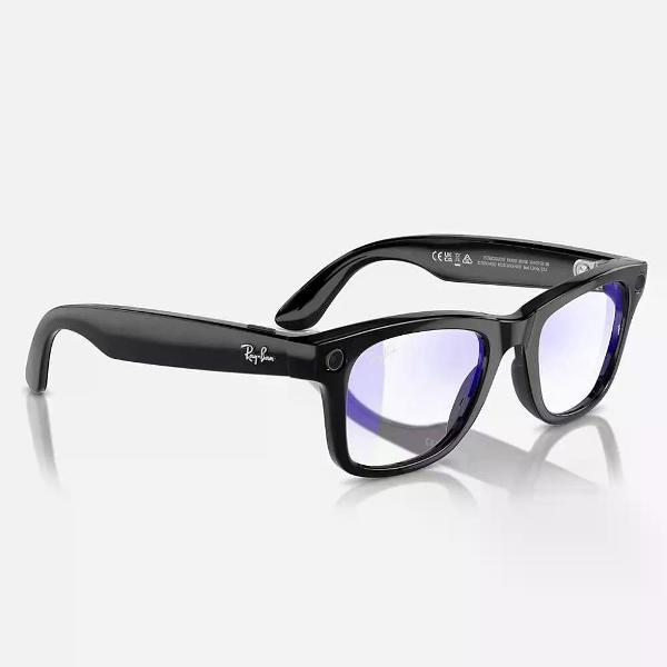 Смарт очки Ray Ban Wayfarer RW4008 (Shiny Black/ Clear)