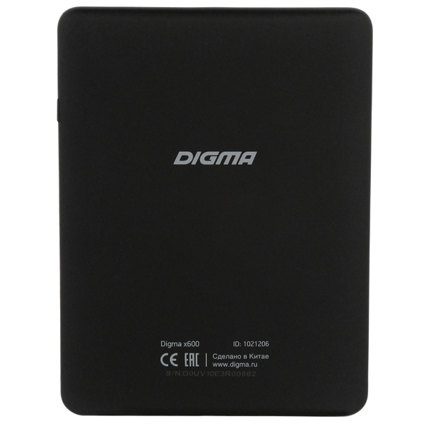 Электронная книга Digma X600 черный