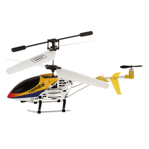 Радиоуправляемый вертолет MJX Thunderbird T38 желтый