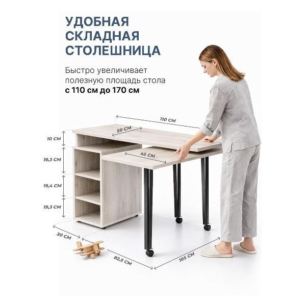 Стол письменный Фортресс Лофт.1