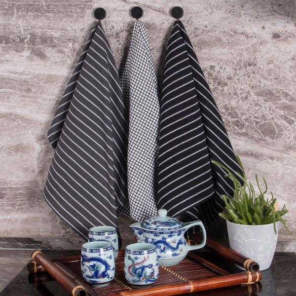 Полотенце кухонное BORGHOUSE Black stripes