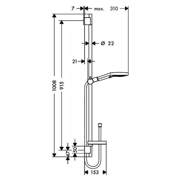 Шланг Hansgrohe Raindance Select S 26721000