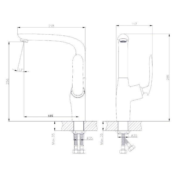 Смеситель Rush IS6535-22