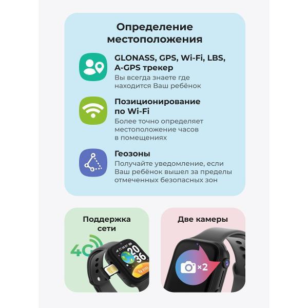 Часы с GPS трекером Geozon Joke Dark Grey G-W33DGR