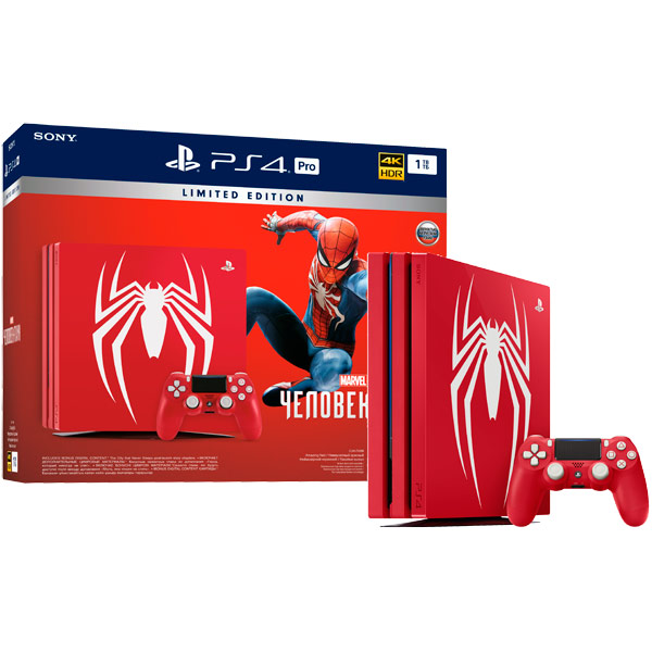 Игровая консоль PlayStation 4 Pro 1TB + Spider-Man Limited Edition